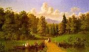 Johann M Culverhouse An Afternoon Outing Sweden oil painting artist